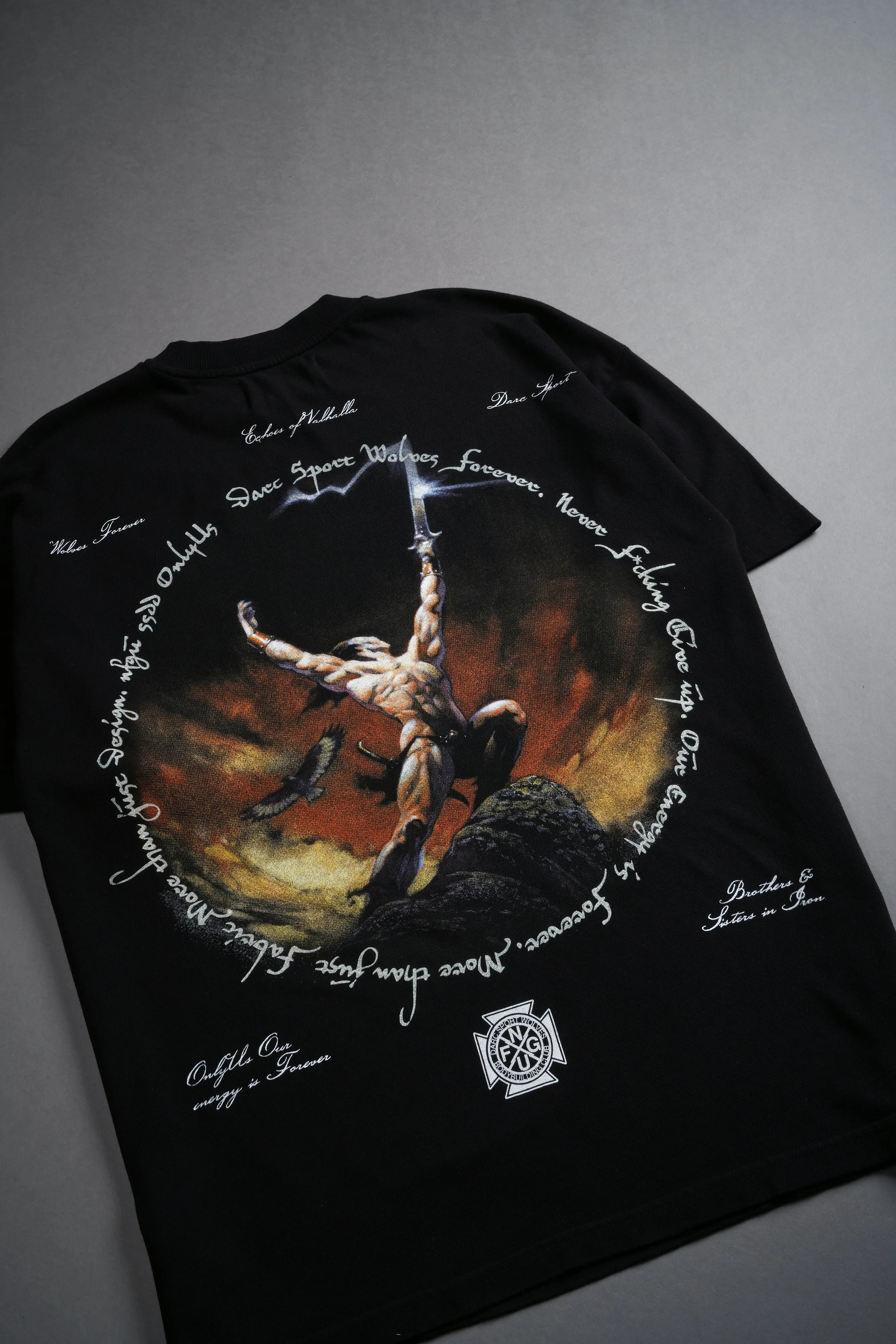 Against The Odds "Premium" Oversized Tee in Black
